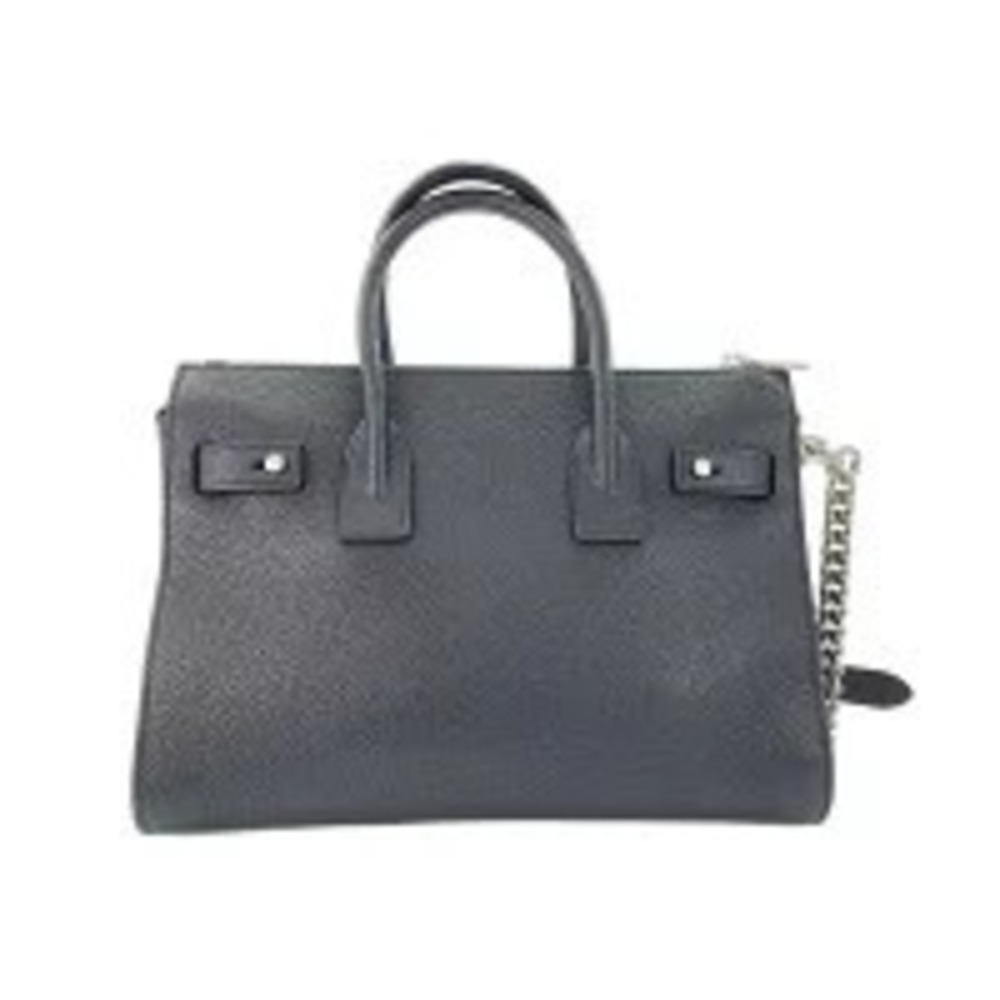 Saint Laurent Yves Leather Sac de Jour Tote Bag Black
